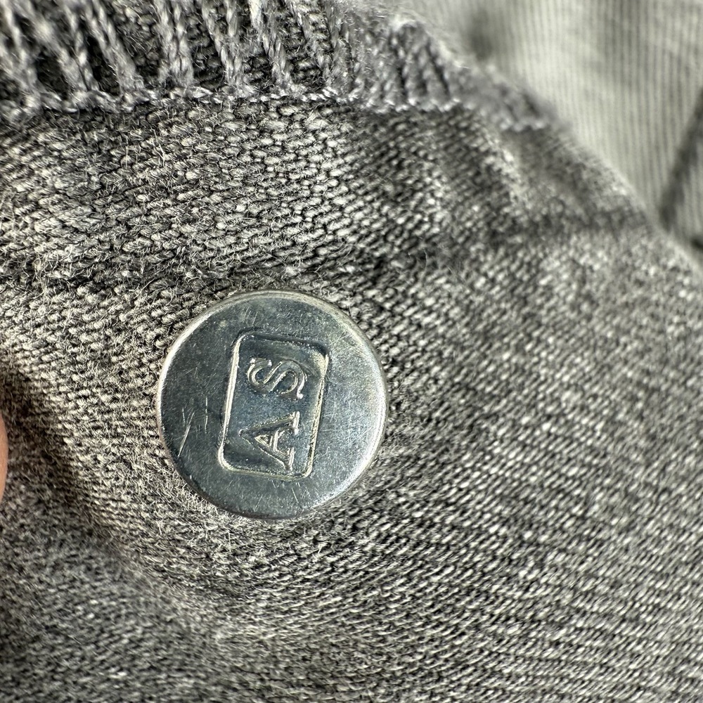 Allsaints‎ Cigarette Washed Stretch Jeans Faded Gray - Size 30x30 Distressed - Picture 5 of 7